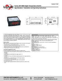 Thumbnail of document Manual - 40T/40M Digital Temperature Switch